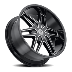 24x9.5 Luxxx Alloys 18 6x135 6x5.5 Offset (30) Center Bore (87.1) LUX1824956135139+30E-A2 - Black Patch Performance - LUXXLUX1824956135139+30EA2