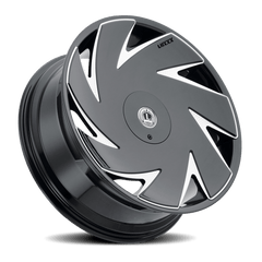 22x8.5 Luxxx Alloys 21 5x4.5 5x120 Offset (35) Center Bore (73.1) LUX2122855114120+18C - A1 - Black Patch Performance - LUXXLUX2122855114120+18CA1