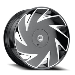 22x8.5 Luxxx Alloys 21 5x4.5 5x120 Offset (35) Center Bore (73.1) LUX2122855114120+35B - A1 - Black Patch Performance - LUXXLUX2122855114120+35BA1