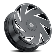 26x9.5 Luxxx Alloys 21 5x115 5x5 Offset (18) Center Bore (78.1) LUX2126955115127+18D-A1 - Black Patch Performance - LUXXLUX2126955115127+18DA1