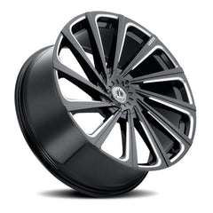 20x8.5 Luxxx Alloys 22 5x4.5 5x4.25 Offset (35) Center Bore (73.1) LUX22V20855108114+35B - A1 - Black Patch Performance - LUXXLUX22V20855108114+35BA1