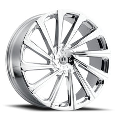 22x9 Luxxx Alloys 22 6x120 6x132 Offset (33) Center Bore (74.1) LUX22V2296120132+33C - C - Black Patch Performance - LUXXLUX22V2296120132+33CC