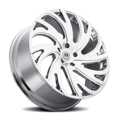 20x8.5 Luxxx Alloys 23 5x120 Offset (30) Center Bore (73.1) LUX2320855120+30B - C - Black Patch Performance - LUXXLUX2320855120+30BC