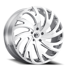 20x8.5 Luxxx Alloys 23 5x120 Offset (30) Center Bore (73.1) LUX2320855120+30B - C - Black Patch Performance - LUXXLUX2320855120+30BC