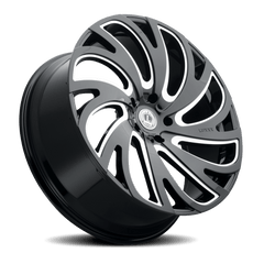 24x9.5 Luxxx Alloys 23 6x135 Offset (30) Center Bore (87.1) LUX2324956135+30E-A1 - Black Patch Performance - LUXXLUX2324956135+30EA1