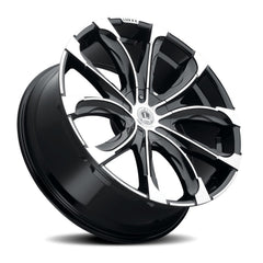 22x9 Luxxx Alloys 24 5x5 5x5.5 Offset (13) Center Bore (78.1) LUX24V22951271397+13D - A2 - Black Patch Performance - LUXXLUX24V22951271397+13DA2