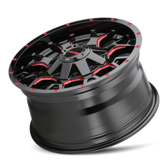 20x10 MAYHEM WARRIOR 5x5 5x5.5 Offset ( - 25) Center Bore (87) Style #8015 | 8015 - 2152BTR - Black Patch Performance - MAYH80152152BTR