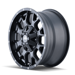 20x10 MAYHEM WARRIOR 8x170 Offset ( - 25) Center Bore (125.2) Style #8015 | 8015 - 2170MB - Black Patch Performance - MAYH80152170MB
