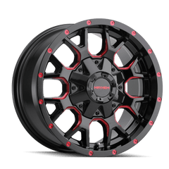 20x9 MAYHEM WARRIOR 8x6.5 8x170 Offset (18) Center Bore (130.8) Style #8015 | 8015 - 2976BTR18 - Black Patch Performance - MAYH80152976BTR18