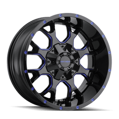 20x9 MAYHEM WARRIOR 8x180 Offset (18) Center Bore (124.1) Style #8015 | 8015 - 2978BTB18 - Black Patch Performance - MAYH80152978BTB18