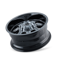 20x9 MAYHEM MONSTIR 8x6.5 8x170 Offset (18) Center Bore (130.8) Style #8100 | 8100 - 2976C18 - Black Patch Performance - MAYH81002976C18