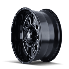 20x9 MAYHEM MONSTIR 6x120 6x5.5 Offset (0) Center Bore (78.1) Style #8100 | 8100 - 2994M - Black Patch Performance - MAYH81002994M
