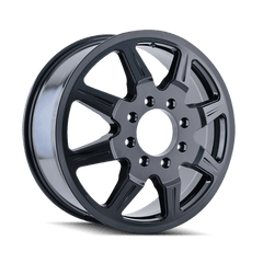 19.5x6.75 MAYHEM MONSTIR 8x6.5 Offset (102) Center Bore (121.3) Style #8101 | 8101 - 9681BI121 - Black Patch Performance - MAYH81019681BI121