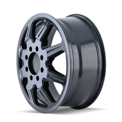19.5x6.75 MAYHEM MONSTIR 8x6.5 Offset (102) Center Bore (121.3) Style #8101 | 8101 - 9681MF121 - Black Patch Performance - MAYH81019681MF121