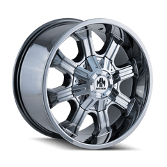 20x9 MAYHEM BEAST 5x5 5x5.5 Offset ( - 12) Center Bore (87) Style #8102 | 8102 - 2952C12 - Black Patch Performance - MAYH81022952C12