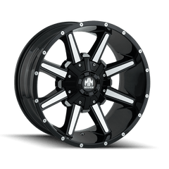 20x10 MAYHEM ARSENAL 8x6.5 8x170 Offset ( - 19) Center Bore (130.8) Style #8104 | 8104 - 2176B - Black Patch Performance - MAYH81042176B