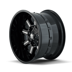 20x9 MAYHEM COMBAT 5x150 5x5.5 Offset (0) Center Bore (110) Style #8105 | 8105 - 2997M - Black Patch Performance - MAYH81052997M