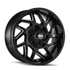 20x10 MAYHEM HATCHET 6x135 6x5.5 Offset ( - 19) Center Bore (106) Style #8106 | 8106 - 2137BM - Black Patch Performance - MAYH81062137BM