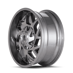 20x10 MAYHEM HATCHET 6x135 6x5.5 Offset ( - 24) Center Bore (106) Style #8106 | 8106 - 2137GB - 24 - Black Patch Performance - MAYH81062137GB24
