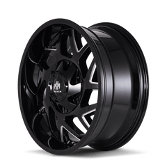 20x9 MAYHEM HATCHET 6x135 6x5.5 Offset (11) Center Bore (106) Style #8106 | 8106 - 2937BM11 - Black Patch Performance - MAYH81062937BM11