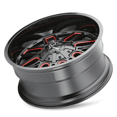 20x10 MAYHEM COGENT 6x135 6x5.5 Offset ( - 19) Center Bore (106) Style #8107 | 8107 - 2137BTR - Black Patch Performance - MAYH81072137BTR