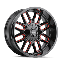 20x10 MAYHEM COGENT 6x135 6x5.5 Offset ( - 19) Center Bore (106) Style #8107 | 8107 - 2137BTR - Black Patch Performance - MAYH81072137BTR