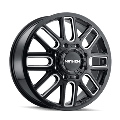 20x8.25 MAYHEM COGENT DUALLY 8 - 210 Offset (115) Center Bore (154.2) Style #8107D | 8107D - 2879BMF115 - Black Patch Performance - MAYH8107D2879BMF115