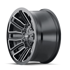 20x10 MAYHEM DECOY 5x5.5 5x150 Offset ( - 19) Center Bore (110) Style #8108 | 8108 - 2197BM - Black Patch Performance - MAYH81082197BM