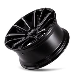 22x9.5 MAYHEM CROSSFIRE 6x4.5 Offset (18) Center Bore (78.3) Style #8109 | 8109 - 22986BM18 - Black Patch Performance - MAYH810922986BM18