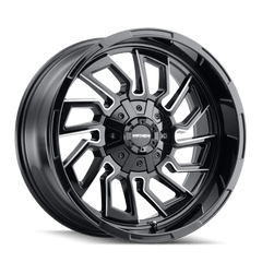20x10 MAYHEM FLYWHEEL 8x6.5 Offset ( - 19) Center Bore (125.2) Style #8111 | 8111 - 2181BM - Black Patch Performance - MAYH81112181BM