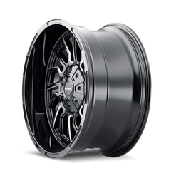 20x10 MAYHEM FLYWHEEL 8x6.5 Offset ( - 19) Center Bore (125.2) Style #8111 | 8111 - 2181BM - Black Patch Performance - MAYH81112181BM