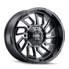22x10 MAYHEM FLYWHEEL 8x180 Offset ( - 19) Center Bore (124.1) Style #8111 | 8111 - 22178BM - Black Patch Performance - MAYH811122178BM