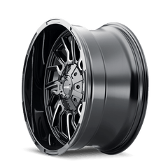 22x10 MAYHEM FLYWHEEL 8x180 Offset ( - 19) Center Bore (124.1) Style #8111 | 8111 - 22178BM - Black Patch Performance - MAYH811122178BM