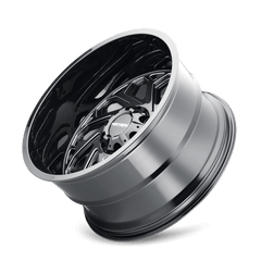 22x12 MAYHEM ESSEX 6x135 6x5.5 Offset ( - 51) Center Bore (106) Style #8112 | 8112 - 22237BM - Black Patch Performance - MAYH811222237BM