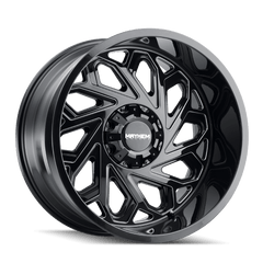 20x9 MAYHEM ESSEX 5x5 5x5.5 Offset (0) Center Bore (87.1) Style #8112 | 8112 - 2952BM - Black Patch Performance - MAYH81122952BM