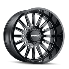 20x10 MAYHEM UTOPIA 5x150 Offset ( - 19) Center Bore (110) Style #8114 | 8114 - 2150BM - Black Patch Performance - MAYH81142150BM