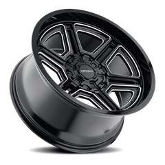20x10 MAYHEM HERMOSA 5x4.5 5x5 Offset ( - 25) Center Bore (87) Style #8117 | 8117 - 2156BM - Black Patch Performance - MAYH81172156BM