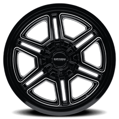 20x10 MAYHEM HERMOSA 5x4.5 5x5 Offset ( - 25) Center Bore (87) Style #8117 | 8117 - 2156BM - Black Patch Performance - MAYH81172156BM