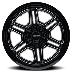 20x10 MAYHEM HERMOSA 8x170 Offset ( - 25) Center Bore (125.2) Style #8117 | 8117 - 2170BM - Black Patch Performance - MAYH81172170BM
