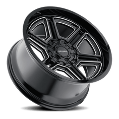 20x12 MAYHEM HERMOSA 8x6.5 Offset ( - 44) Center Bore (130.8) Style #8117 | 8117 - 2281BM - Black Patch Performance - MAYH81172281BM