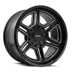 20x12 MAYHEM HERMOSA 8x6.5 Offset ( - 44) Center Bore (130.8) Style #8117 | 8117 - 2281BM - Black Patch Performance - MAYH81172281BM