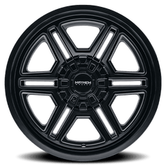 20x12 MAYHEM HERMOSA 8x6.5 Offset ( - 44) Center Bore (130.8) Style #8117 | 8117 - 2281MB - Black Patch Performance - MAYH81172281MB