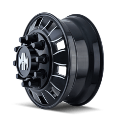 24.5x8.25 MAYHEM BIGRIG 10x285.75 Offset (168) Center Bore (220.1) Style #8180 | 8180 - 245810BI - Black Patch Performance - MAYH8180245810BI