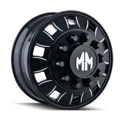24.5x8.25 MAYHEM BIGRIG 10x285.75 Offset (168) Center Bore (220.1) Style #8180 | 8180 - 245810BMR - Black Patch Performance - MAYH8180245810BMR