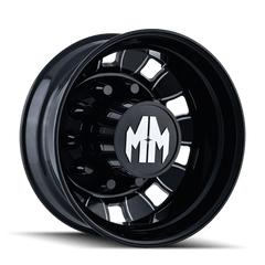 24.5x8.25 MAYHEM BIGRIG 10x285.75 Offset (168) Center Bore (220.1) Style #8180 | 8180 - 245810BMR - Black Patch Performance - MAYH8180245810BMR
