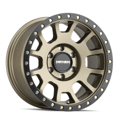 18x9 MAYHEM SCOUT 8x6.5 Offset (0) Center Bore (130.8) Style #8302 | 8302 - 8981MGD - Black Patch Performance - MAYH83028981MGD