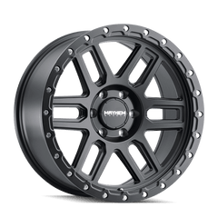 20x9 MAYHEM DELTA 8x6.5 Offset ( - 12) Center Bore (125.2) Style #8304 | 8304 - 2981MB12 - Black Patch Performance - MAYH83042981MB12
