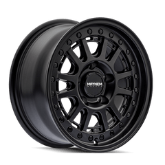 20x9 MAYHEM COMPASS 5x5.5 Offset (0) Center Bore (108.1) Style #8305 | 8305 - 2985MB - Black Patch Performance - MAYH83052985MB