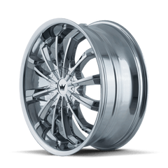 22x9.5 MAZZI FUSION 5x115 5x120 Offset (18) Center Bore (74.1) Style #341 | 341 - 22918C - Black Patch Performance - MAZZ34122918C