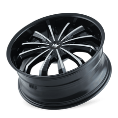 24x9.5 MAZZI FUSION 5x5 5x5.5 Offset (18) Center Bore (87) Style 341 | 341-24952B - Black Patch Performance - MAZZ34124952B